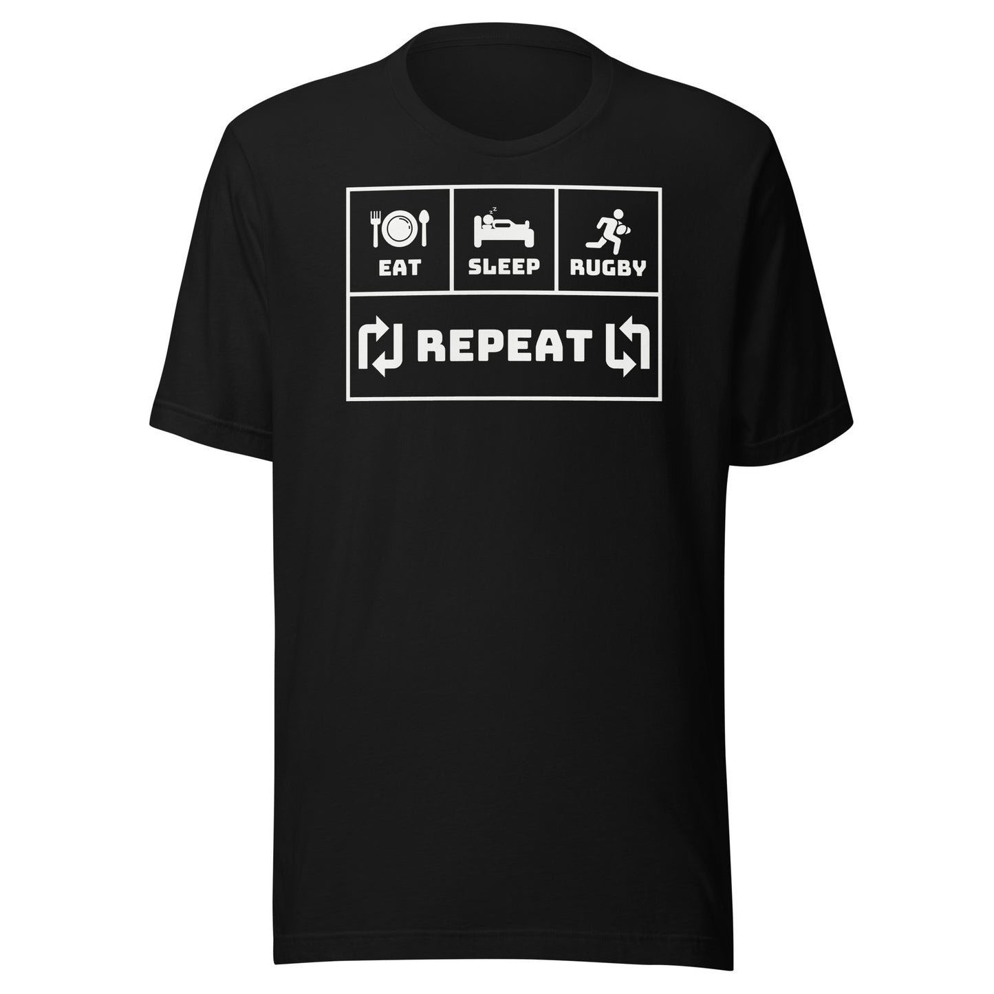 Eat Sleep Rugby Repeat Unisex t-shirt