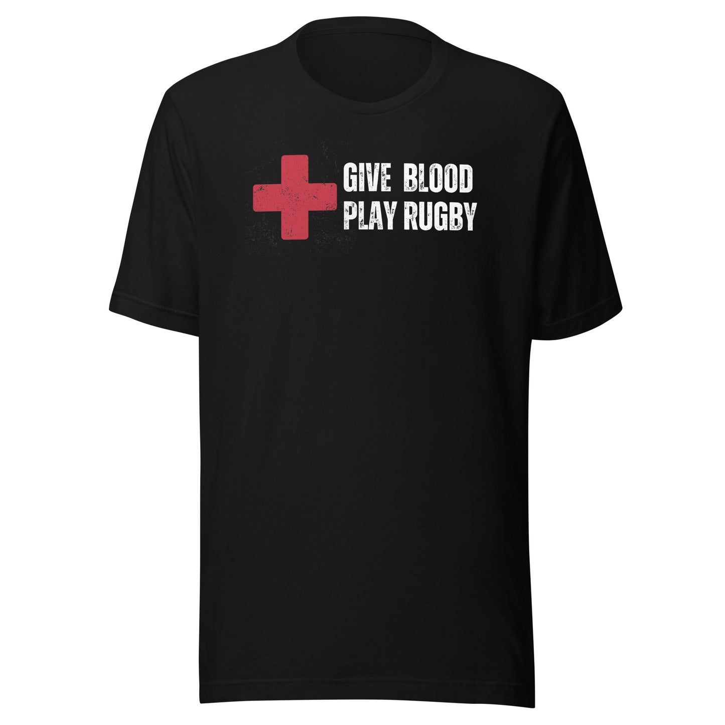 Give Blood Play Rugby Unisex t-shirt