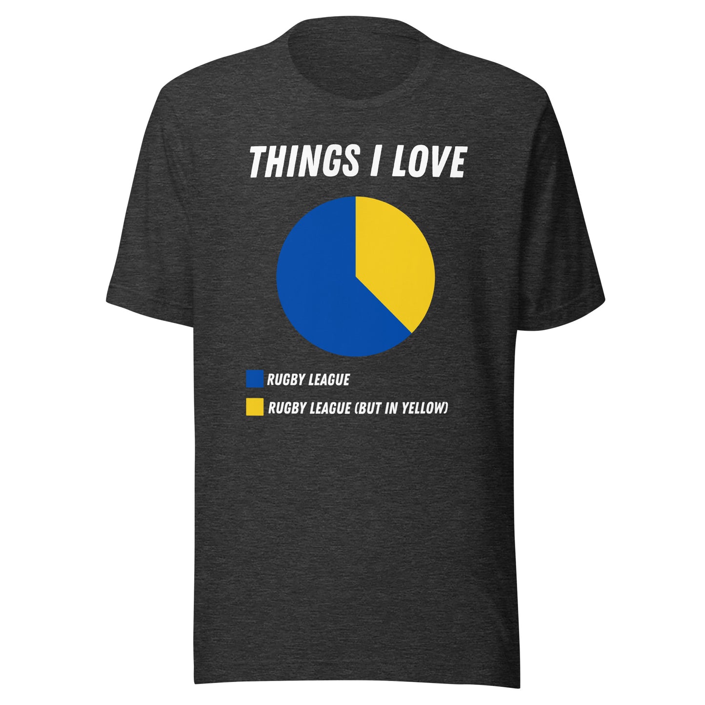 Things I Love Rugby Chart Unisex t-shirt