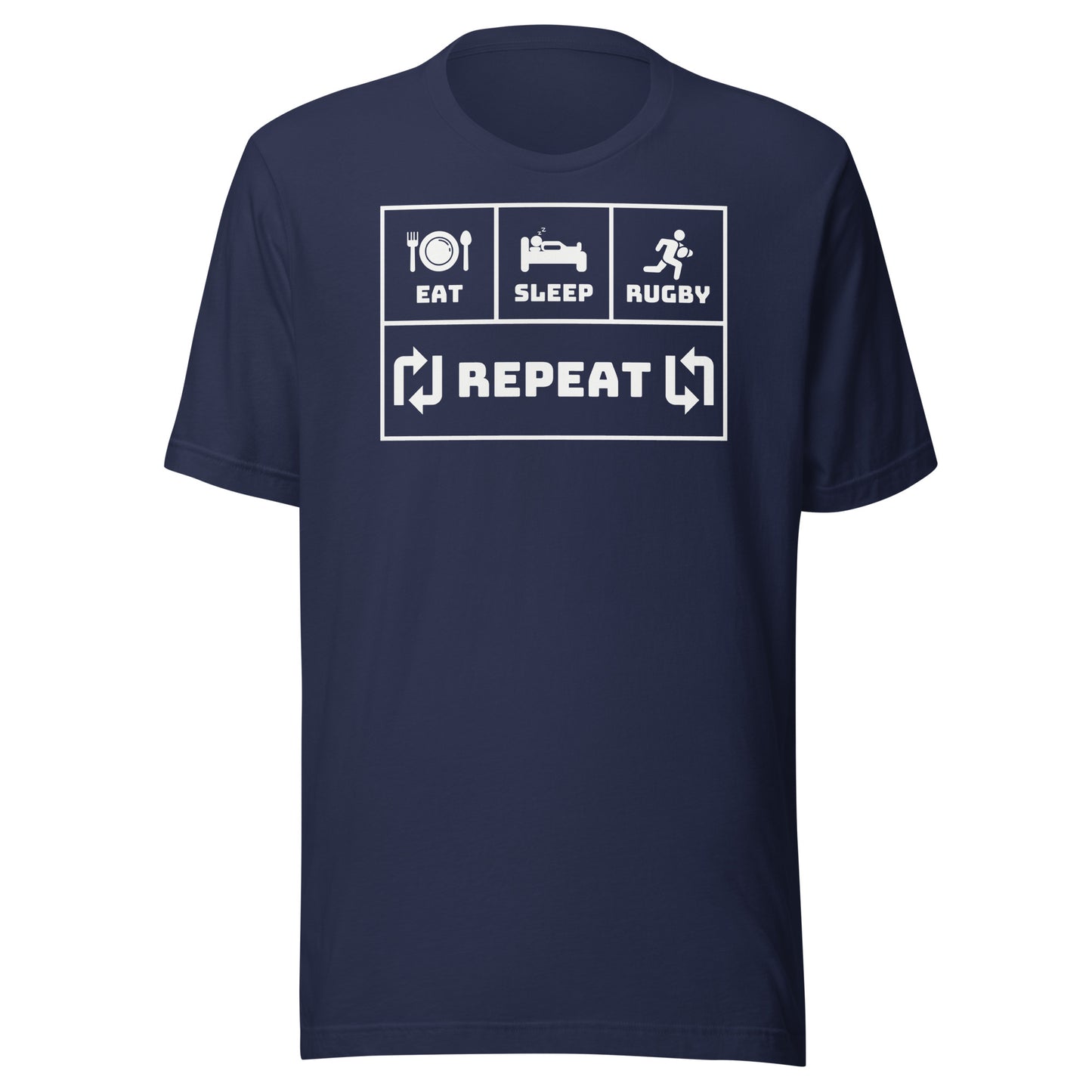 Eat Sleep Rugby Repeat Unisex t-shirt
