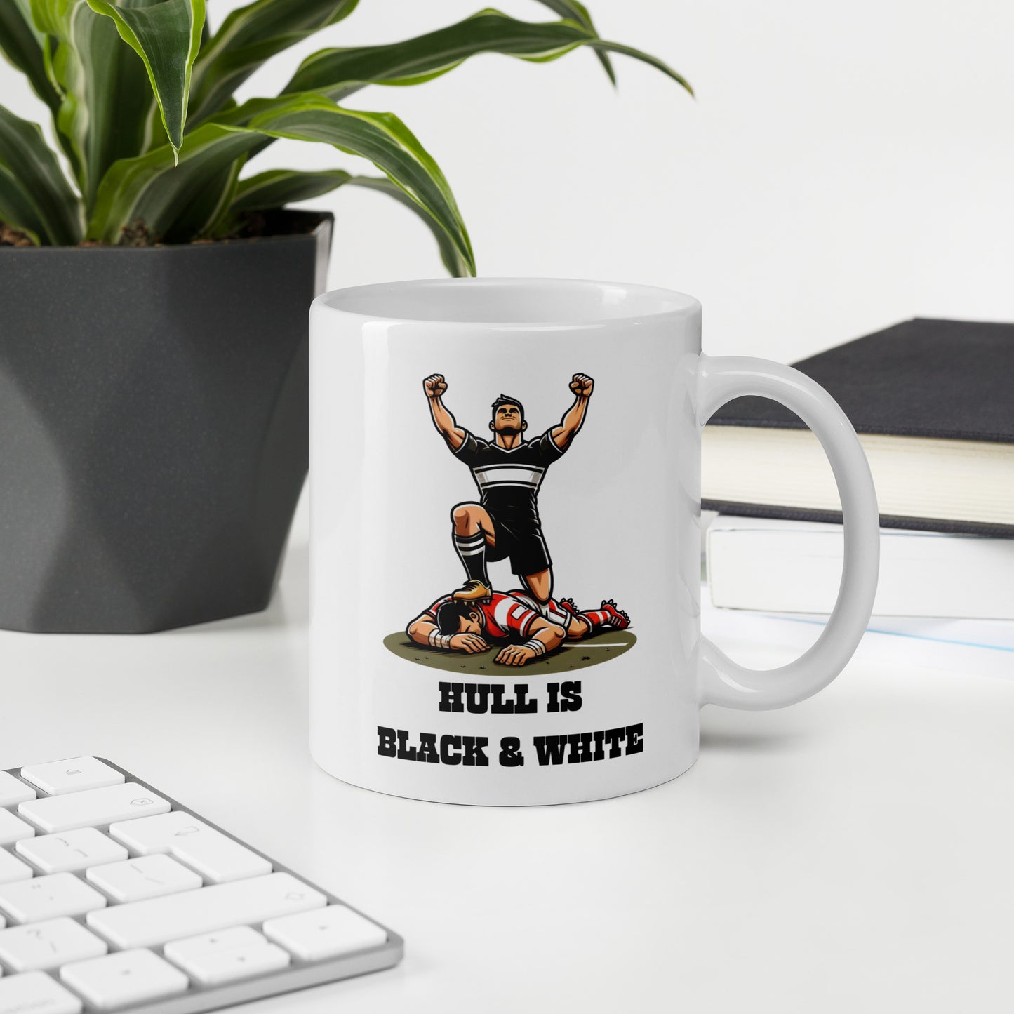 Hull is Black & White mug