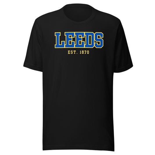 Leeds Est 1870. Unisex t-shirt